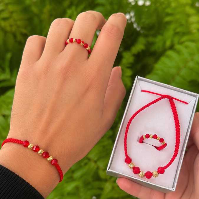 COMBO PULSERA + ANILLO - ORO LAMINADO 18K