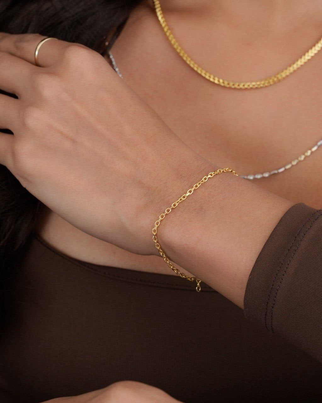 Pulsera Aros IT 2 mm 15.5 cm + Extensión