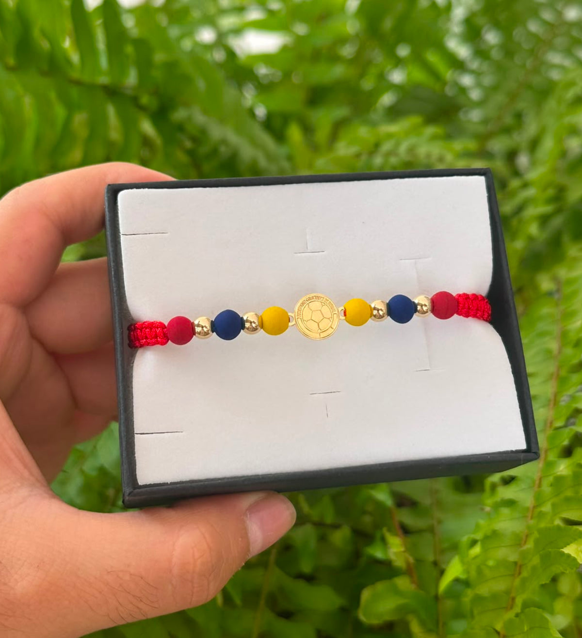 PULSERA TEJIDA SELECCION COLOMBIA - ORO LAMINADO 18K